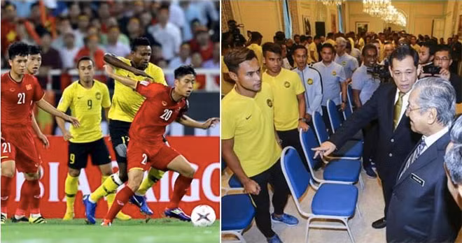 Ông Mahathir Mohamad xem các cầu thủ như người hùng.