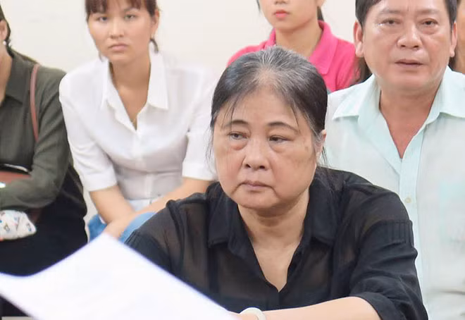 Bị cáo Dung tại phiên xử.