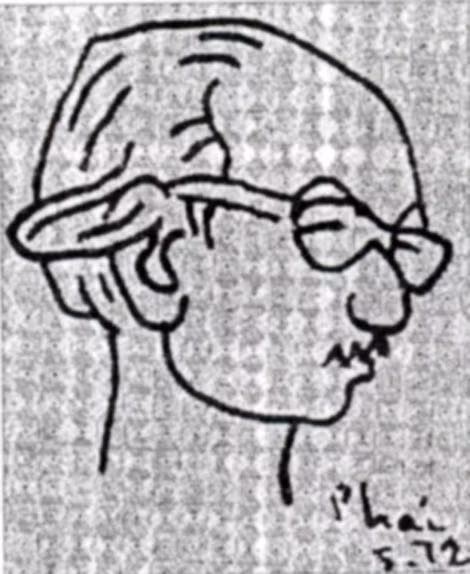 Nhà văn Nguyễn Tuân (1910-1987) qua nét bút của họa sĩ Bùi Xuân Phái.