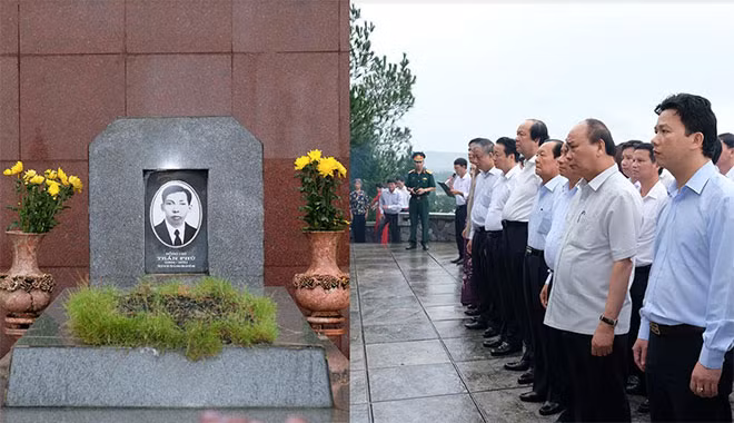 Thủ tướng Nguyễn Xuân Phúc cùng lãnh đạo tỉnh Hà Tĩnh đã đến dâng hoa, dâng hương ở Khu lưu niệm cố Tổng Bí thư Trần Phú.