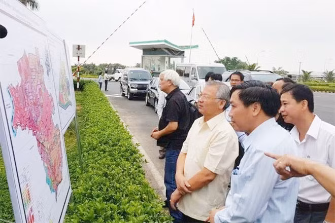 Khu vực quy hoạch làm dự án sân bay Long Thành.