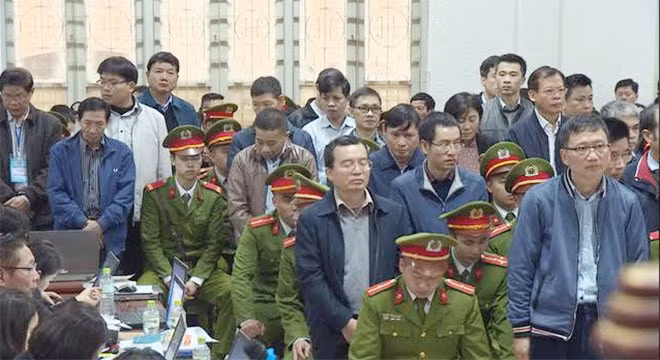 Các bị cáo trong vụ án.