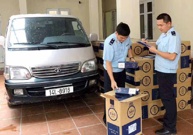 Hải quan Quảng Ninh thu giữ 58 nghìn bao thuốc lá nhập lậu.