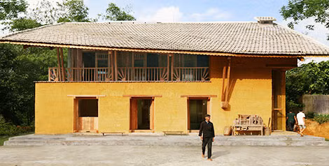 Nhà cộng đồng Nậm Đăm.