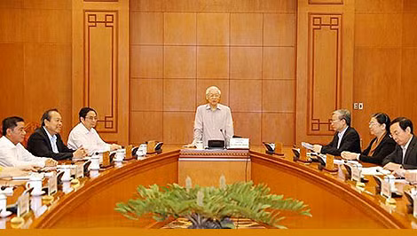 Tổng Bí thư, Chủ tịch nước Nguyễn Phú Trọng chủ trì phiên họp đầu tiên của Ban Chỉ đạo xây dựng quy hoạch cán bộ cấp chiến lược nhiệm kỳ 2021-2026.