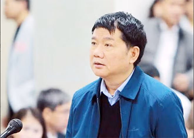 Ông Đinh La Thăng tại phiên toà thứ nhất.