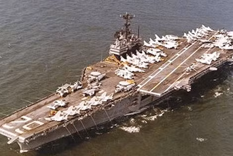 Hàng không mẫu hạm USS Independence của Hạm đội 6 Mỹ.