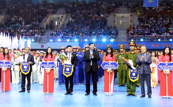 Lễ khai mạc Đại hội có lãnh đạo của Bộ Văn hóa, Thể thao và Du lịch, lãnh đạo Tổng cục Thể dục Thể thao và đại biểu các tỉnh lân cận.