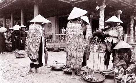 Một góc chợ Huế xưa.