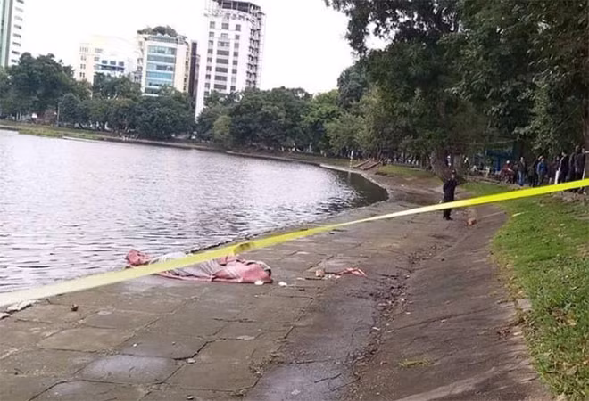 Nơi phát hiện thi thể nam giới.