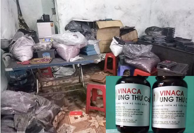 Những sản phẩm VINACA được sản xuất tại cơ sở của Đào Thị Chúc. Những sản phẩm VINACA được sản xuất tại cơ sở của Đào Thị Chúc.
