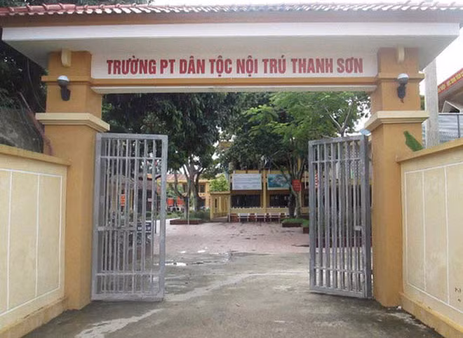Trường Dân tộc nội trú THCS huyện Thanh Sơn (Phú Thọ), nơi xảy ra sự việc đáng tiếc. Ảnh minh họa.