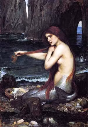 Bức "Người Cá" (1901) của họa sĩ Anh John William Waterhouse.
