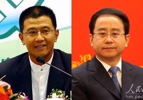Ông Lệnh Kế Hoạch (phải) và ông Lệnh Hoàn Thành.