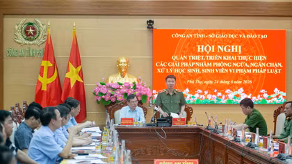 Phú Thọ chủ động phòng ngừa, ngăn chặn học sinh, sinh viên vi phạm pháp luật