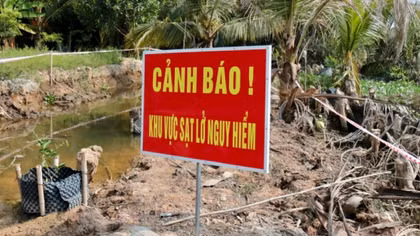 Xảy ra nhiều điểm sạt lở ở Tây Ninh, nhiều nhà dân bị đe dọa 
