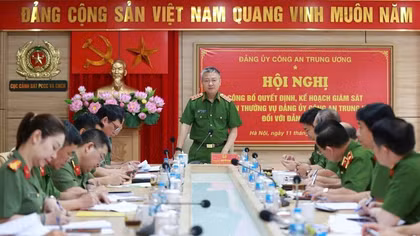 Công bố quyết định giám sát Đảng ủy Cục Cảnh sát PCCC&CNCH