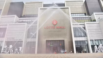 Diễn tập chữa cháy và cứu nạn, cứu hộ tại Lotte Mall West Lake Hanoi