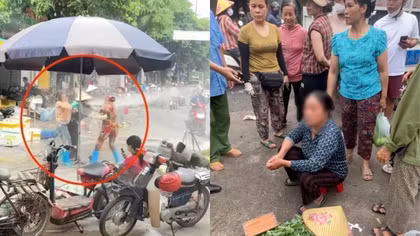 Khởi tố đối tượng xịt nước vào mặt người phụ nữ bán rau ở Xuân Hòa
