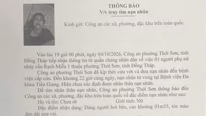 Công an Đồng Tháp tìm nhân thân người phụ nữ nhảy cầu Rạch Miễu