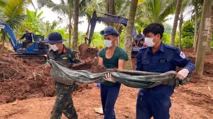 Đồng Tháp: Quy tập 66 hài cốt liệt sĩ trong vườn dừa