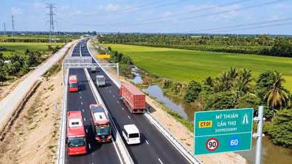 Cao tốc Mỹ Thuận - Cần Thơ: Tạm dừng lưu thông khung giờ 22h - 1h từ ngày 16 - 20/10