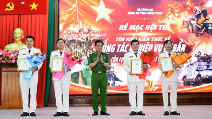 Chung kết Hội thi công tác nghiệp vụ cơ bản lực lượng Cảnh sát