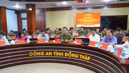 Công an tỉnh Đồng Tháp lấy ý kiến các dự án luật do Bộ Công an chủ trì soạn thảo