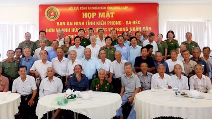 Đồng Tháp: Họp mặt Ban An ninh tỉnh Kiến Phong – Sa Đéc