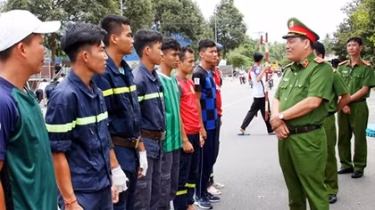 Kiểm tra công tác tập luyện nghiệp vụ CNCH tại Công an TP Cần Thơ
