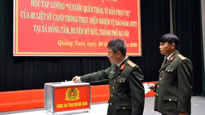 Công an tỉnh Quảng Nam phát động học tập gương 3 liệt sĩ ở Đồng Tâm