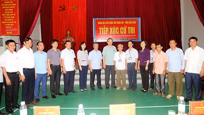 Bộ trưởng Tô Lâm tiếp xúc cử tri xã Thuỵ Hoà, Yên Phong, Bắc Ninh