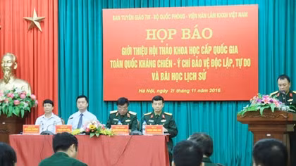 Hội thảo khoa học cấp quốc gia kỷ niệm 70 năm Ngày toàn quốc kháng chiến