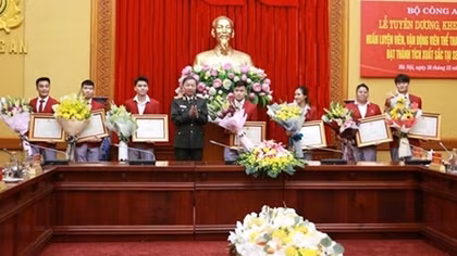 Tự hào sắc áo thể thao Công an nhân dân