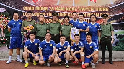 Khai mạc Giải bóng đá Cục Kế hoạch và Tài chính CAND