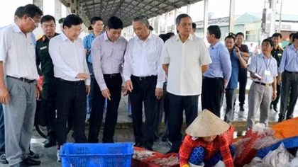 Phó Thủ tướng Trịnh Đình Dũng kiểm tra việc thực hiện chống khai thác IUU