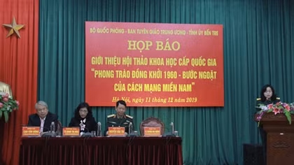 Tổ chức Hội thảo khoa học cấp quốc gia về Phong trào Đồng khởi