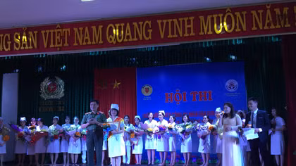 Bệnh viện 198 tổ chức hội thi Điều dưỡng viên CAND giỏi – thanh lịch