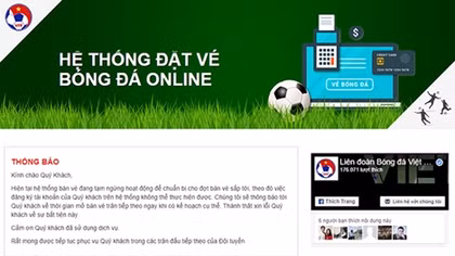 VFF mở bán online vé vòng loại U23 châu Á 2020