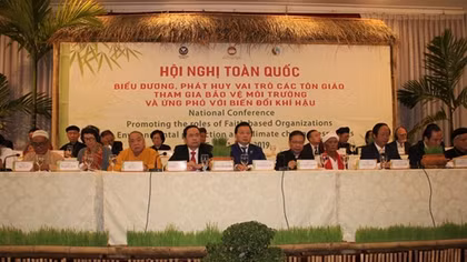 Biểu dương các tôn giáo tích cực bảo vệ môi trường và ứng phó với biến đổi khí hậu