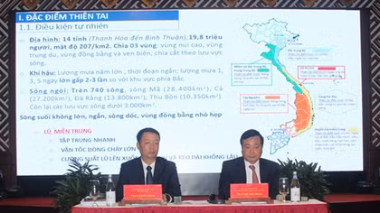 Quản lý rủi ro thiên tai liên quan đến nước ở khu vực miền Trung