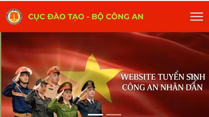 Chính thức vận hành Website và Chatbot thông tin tuyển sinh CAND