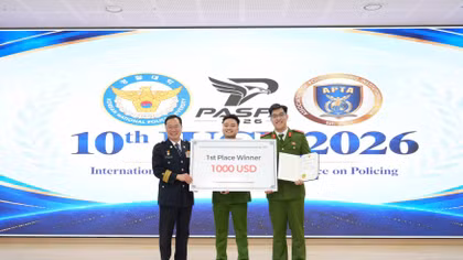 Học viện CSND giành giải Nhất tại Hội nghị khoa học sinh viên Cảnh sát quốc tế