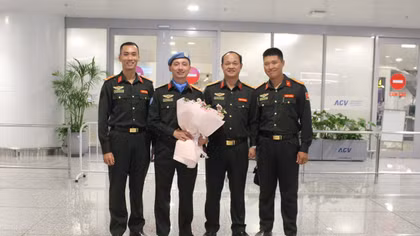Sĩ quan Công an đầu tiên tại Trụ sở Liên hợp quốc kết thúc nhiệm kỳ về nước