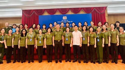 Phụ nữ CAND sẵn sàng cho Đại hội đại biểu phụ nữ toàn quốc lần thứ XIV