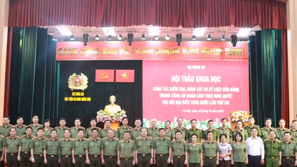 Đổi mới, nâng tầm công tác kiểm tra, giám sát của Đảng trong CAND