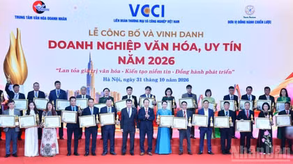 Vinh danh 100 doanh nghiệp văn hóa và uy tín năm 2026 