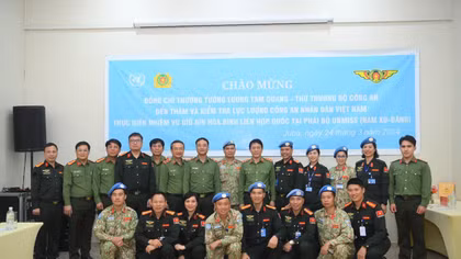 Tham gia gìn giữ hoà bình để bảo vệ Tổ quốc từ sớm, từ xa