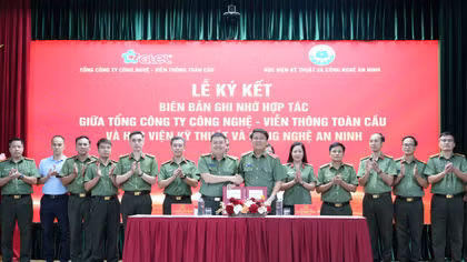 Học viện Kỹ thuật và Công nghệ an ninh và GTEL ký kết quy chế phối hợp