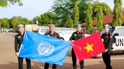 Tổ công tác số 5 tại phái bộ UNMISS, Nam Sudan.